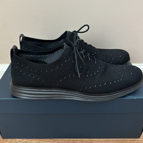 Cole Haan Men's OriginalGrand Wingtip Oxford Black Style C28443 - Picture 6 of 8